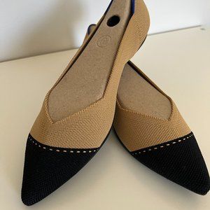 Rothy's The Point in Camel Captoe - Size 9.5